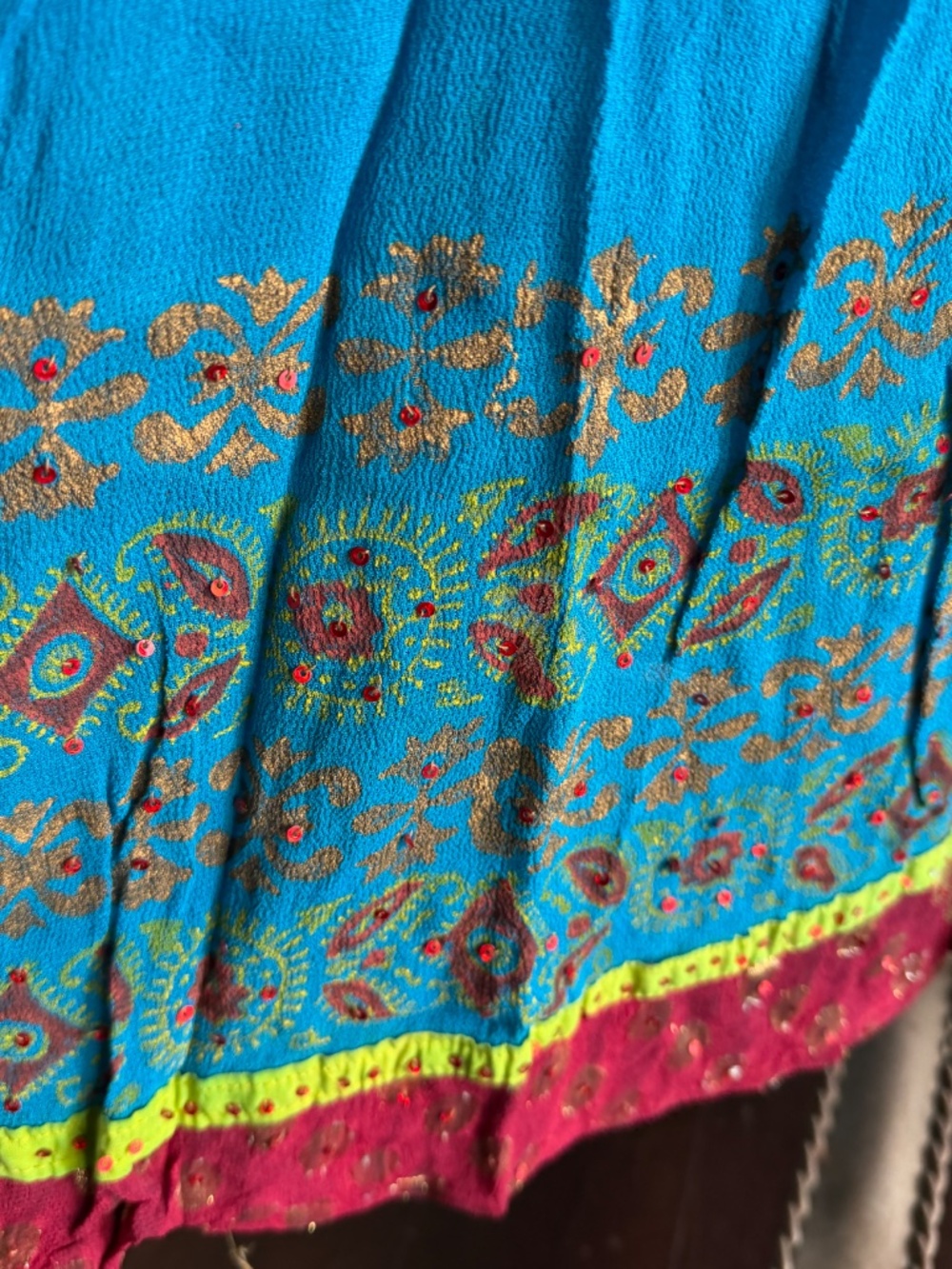 Handmade Indian Skirt  | size M/L - Picture 4 of 7